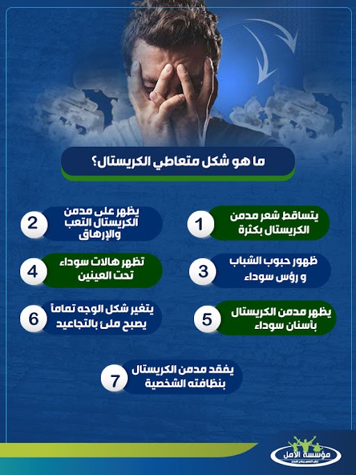 ماذا يفعل مدمن المخدرات الكريستال عند تعاطي
